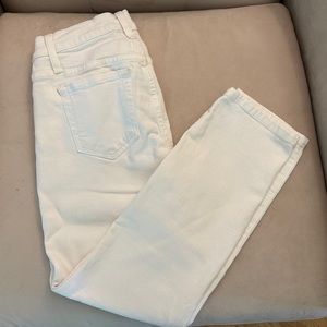 Joe’s Jeans white skinny jeans cropped